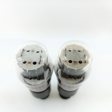 2 X5Z4G STANDARD ELECTRIC TUBE. 1950s BRITISH PROD. BLACK PLATES. PAIR.14.CB400