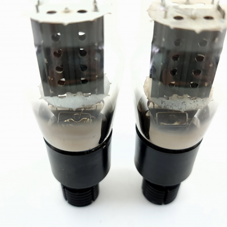 2 X5Z4G STANDARD ELECTRIC TUBE. 1950s BRITISH PROD. BLACK PLATES. PAIR.14.CB400