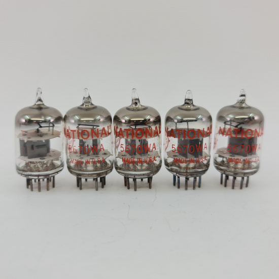 5 X 5670WA NATIONAL TUBE. 1960s...