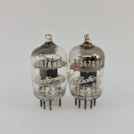2 X 5670WA GENERAL ELECTRIC TUBE....