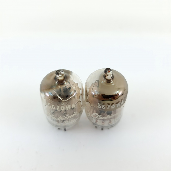 2 X 5670WA GENERAL ELECTRIC TUBE....