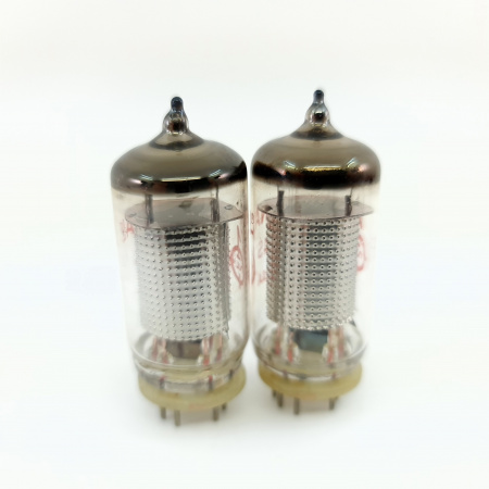 2 X EF86 TUBE. 1970s RUSSIAN PROD. MESH PLATE. INVERTED CUP GETTER. 32. CB400