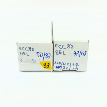 2 X ECC88 BEL TUBE. 1960s... 2