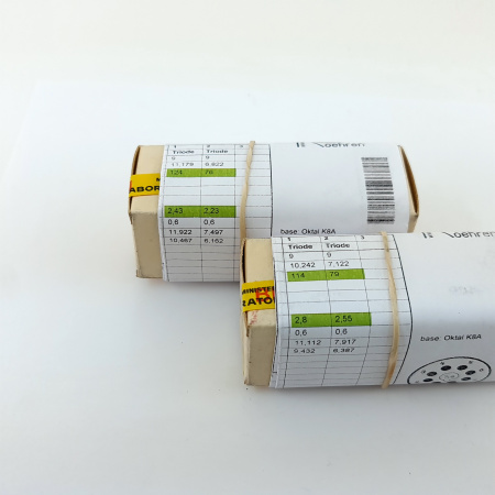 2 X 12SN7GTA ATES TUBE. 1960s FIVRE PROD. MATCHED PAIR. 35. CB400