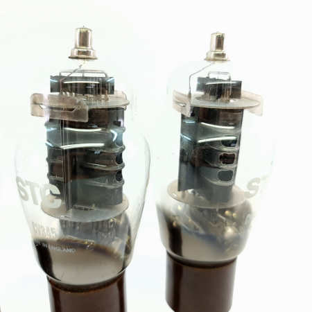 4 X CV345 / 12E1 STC TUBE. 1950s PROD. BLACK PLATES. DUAL GETTER. 38. CB400