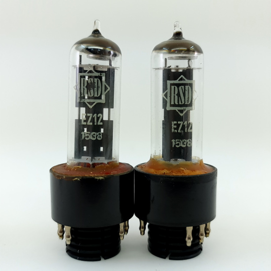2 X EZ12 RSD TUBE. 1960s PROD....