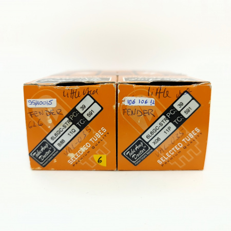 2 X 6L6GC FENDER TUBE. SOVTEK PROD. DUAL GETTER. 6. CB401