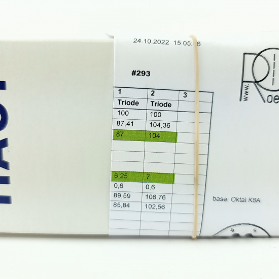 1 X 6080WA THOMSON-CSF TUBE. 1960s...