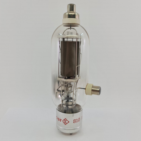 1 X 810 CETRON TUBE. 1960s PROD. RECTANGULAR GETTER. 2. CE37