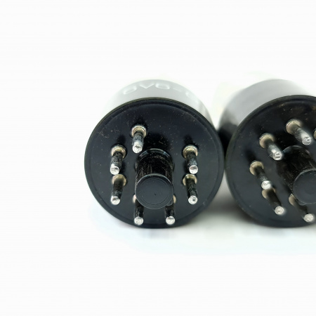 4 X 6V6GT HALTRON TUBE. 1950s PROD. BLACK PLATES. D-G. MATCHED QUAD. 4. CB402