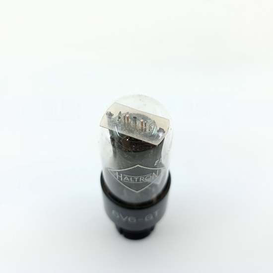1 X 6V6GT HALTRON TUBE. 1950s PROD....