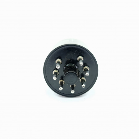 1 X 6V6GT HALTRON TUBE. 1950s PROD. BLACK PLATES. D-G. COPPER RODS. 6. CB402