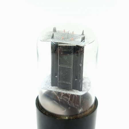 1 X 6SN7GTB TUBE. 1950s US PROD. BLACK PLATES. USED. 12. CB402