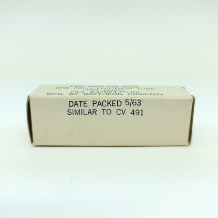 1 X JAN 12AU7 RAYTHEON TUBE. 1960s PROD. 16. CB402