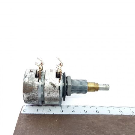 1 X POTENTIOMETER PIHER 1M + 1M OHM LOG D/S W/O ON/OFF NOS 1PC. CA247U42F091122