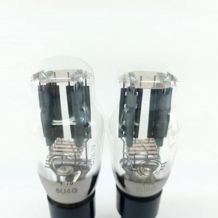 2 X 5U4G / 5Ц3С SVETLANA TUBE. 1970s PROD. INVERTED CUP GETTER. 20. CB402