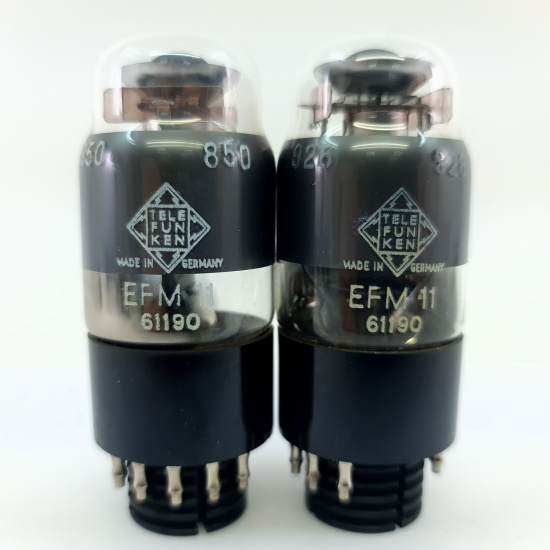 2 X EFM11 TELEFUNKEN TUBE. 1940s...