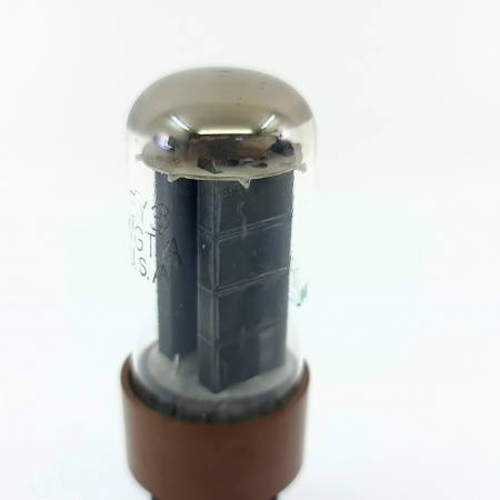 1 X 5Y3WGTA SYLVANIA TUBE. 1960s PROD. BLACK PLATES. 84/91mA EMISSION. 31.CB402