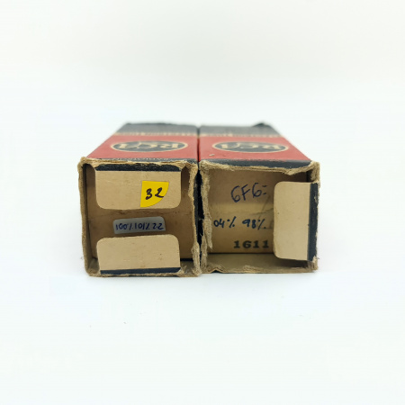 2 X 1611 / 6F6 RCA TUBE. READ DESCRIPTION. MATCHED PAIR. USED. 32. CB402