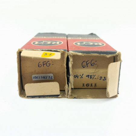 2 X 1611 / 6F6 RCA TUBE. READ DESCRIPTION. MATCHED PAIR. USED. 32. CB402