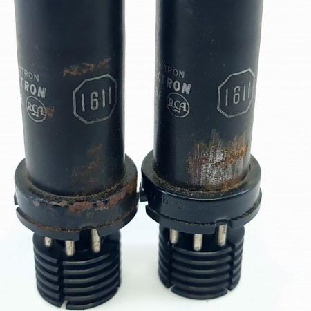 2 X 1611 / 6F6 RCA TUBE. READ DESCRIPTION. MATCHED PAIR. USED. 32. CB402