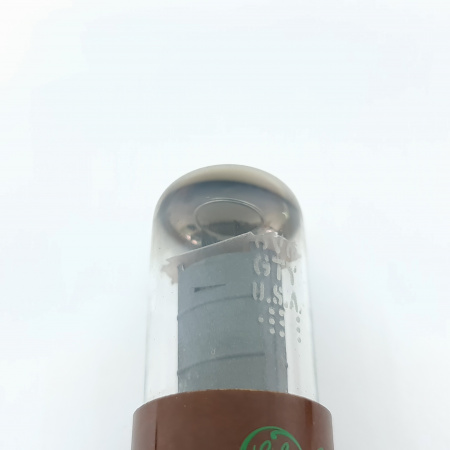 1 X 6V6GTY GENERAL ELECTRIC TUBE. 1960s PROD. COPPER RODS. 99%. EMIS. 35. CB402