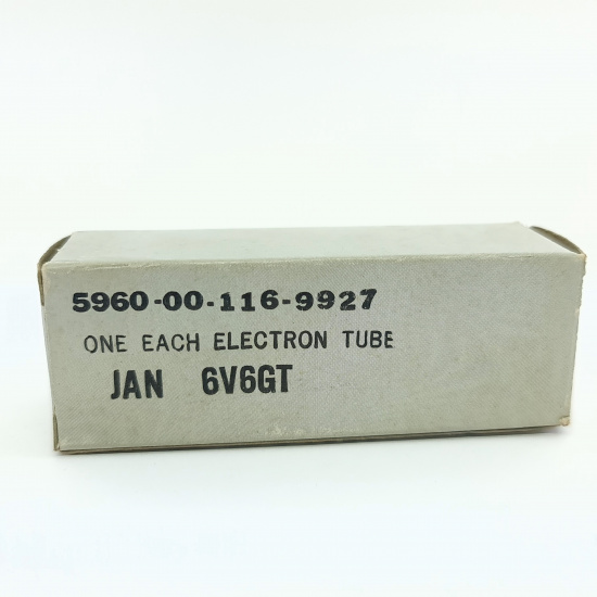 1 X JAN 6V6GT GENERAL ELECTRIC TUBE....