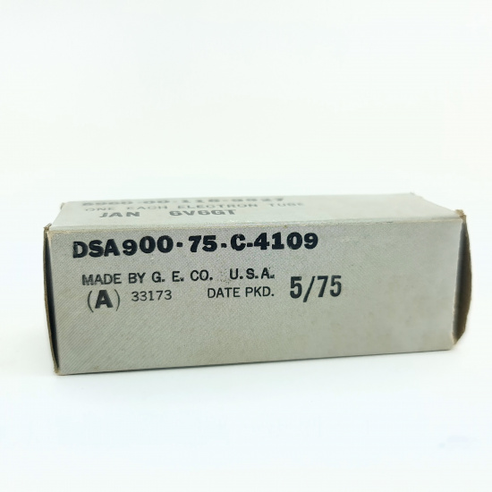 1 X JAN 6V6GT GENERAL ELECTRIC TUBE....