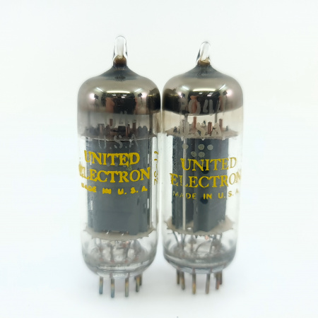2 X 7044 UNITED ELECTRON TUBE. 1977 PROD. COPPER RODS. MATCHED PAIR. 41. CB402