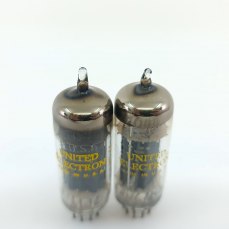 2 X 7044 UNITED ELECTRON TUBE. 1977 PROD. COPPER RODS. MATCHED PAIR. 41. CB402