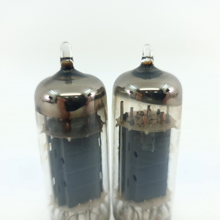 2 X 7044 UNITED ELECTRON TUBE. 1977 PROD. COPPER RODS. MATCHED PAIR. 41. CB402