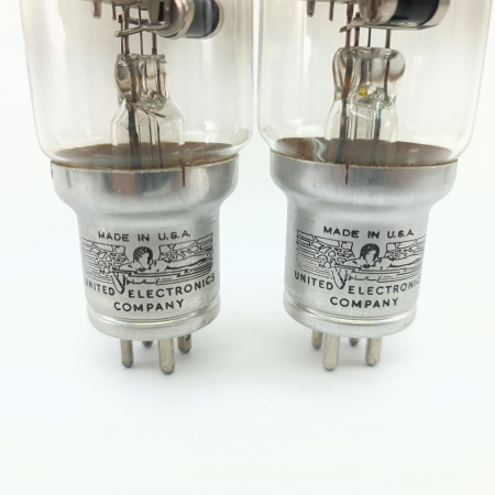 2 X TYPE V70D UNITED ELECTRONICS TUBE. 1940s PROD. PAIR. 44. CB402
