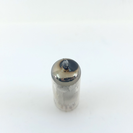 1 X E81L PHILIPS TUBE. 1960s MULLARD PROD. MESH PLATE. GOLD PIN. SQ. 47. CB402