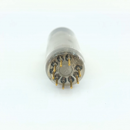 1 X E81L PHILIPS TUBE. 1960s MULLARD PROD. MESH PLATE. GOLD PIN. SQ. 47. CB402