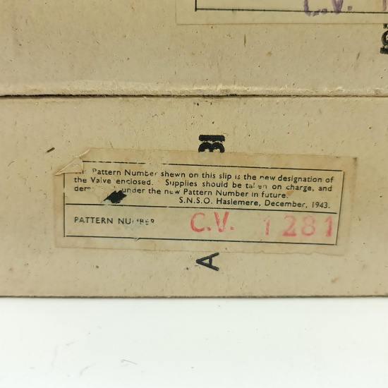 4 X CV1281 MULLARD TUBE. 1943 PROD....