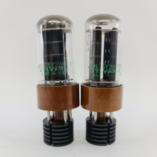 2 X JAN 5Y3WGTA SYLVANIA TUBE. 1968...