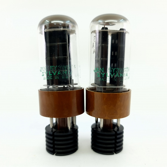 2 X JAN 5Y3WGTA SYLVANIA TUBE. 1968...