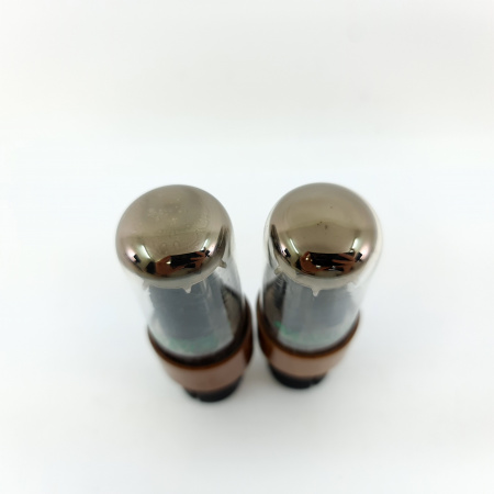 2 X JAN 5Y3WGTA SYLVANIA TUBE. 1968 PROD. BLACK PLATES. MATCHED PAIR. 28. CB401