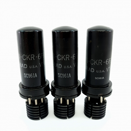 3 X JAN CKR 6F6 / VT66 KEN-RAD TUBE....