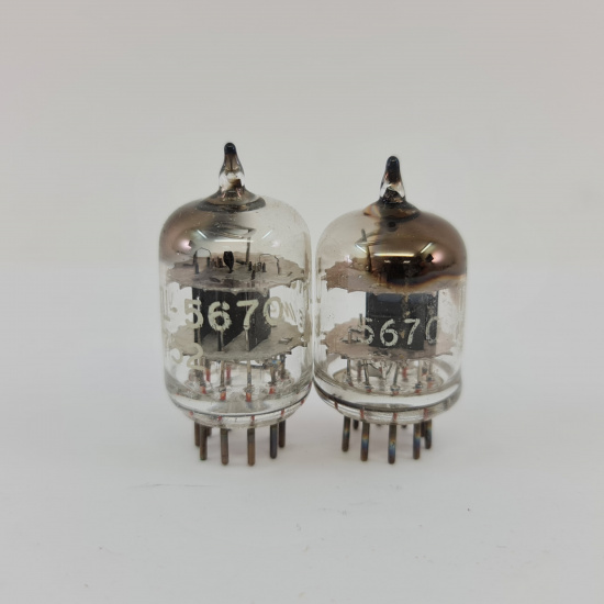 2 X JTL 5670 TUNG-SOL TUBE. 1950s...