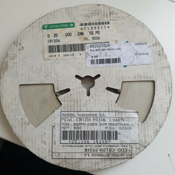 10 x 24K 1/4W 5% SMD DRALORIC RESISTOR. (R315) CA394U5100F200721