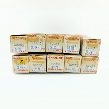10 X ECC83 KUNDAN TUBE....