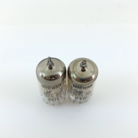 2 X ECC81 / 12AT7 MINIWATT BARCELONA TUBE. 1960s PROD. MATCHED PAIR. 42. CB401