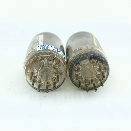 2 X ECC81 / 12AT7 MINIWATT BARCELONA TUBE. 1960s PROD. MATCHED PAIR. 42. CB401