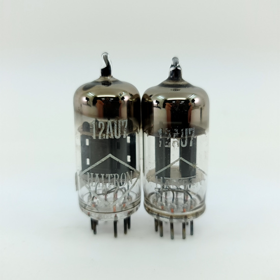 2 X 12AU7 / ECC82 HALTRON TUBE. 1960s PROD. PAIR. 48. CB401