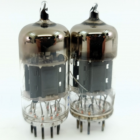 2 X 12AU7 / ECC82 HALTRON TUBE. 1960s PROD. PAIR. 48. CB401
