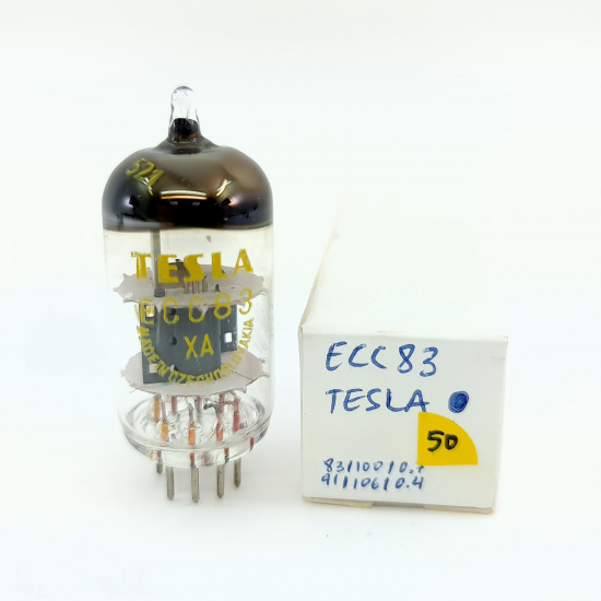 1 X ECC83 TESLA TUBE. 1960s PROD. SOLID GETTER. 50. CB401