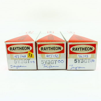 3 X 5Y3GT RAYTHEON TUBE....