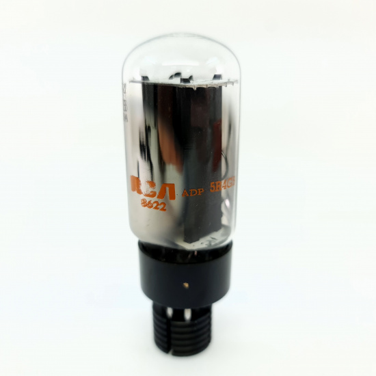 1 X 5R4GB RCA TUBE. 1980s PROD. BLACK...