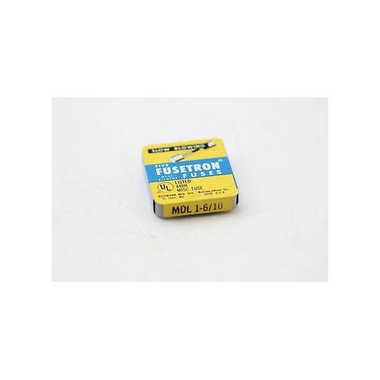 MDL1-6/10A 125V FUSETRON SLOW-ACTING GLASS FUSE NOS 5PC. EST1U280F271016